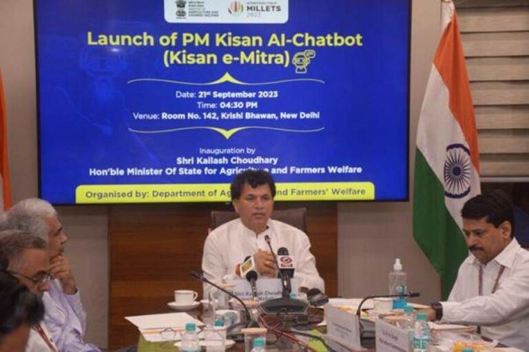 Launch of PM-KISAN scheme with AI chatbot by Kailash Chaudhary to help farmers