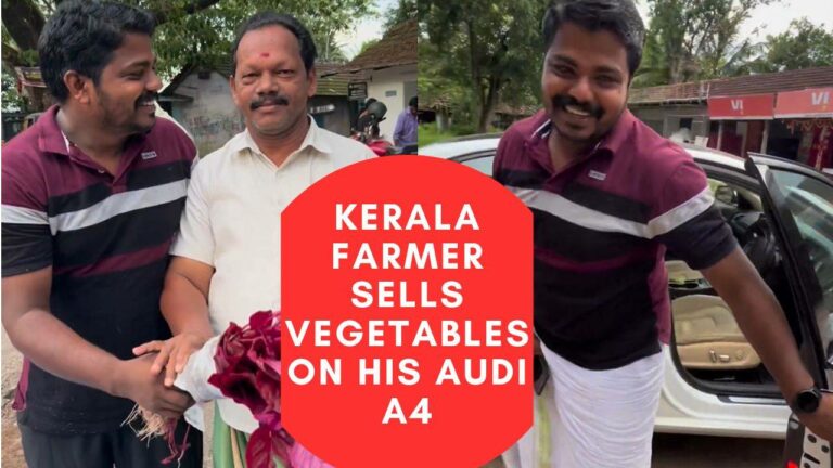 Kerala farmer sells vegetables in his Rs 44 lakh Audi A4, people are stunned
