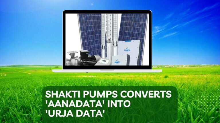 Shakti Pumps Converts ‘Aanadata’ to ‘Urja data’ with PM-KUSUM Component-C